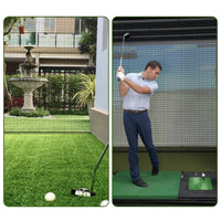 Fine Mesh Polyethylene Golf Net Indoor Outdoor Use Golf Practice Net Black Sports Training Gear Lightweight