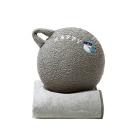 2-in-1 Pillow Blanket Wearable Pillow with Blanket Foldable Cushion for Car, Travel,