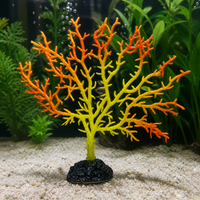 Artificial Coral Branch Shell Aquarium Ornament for Saltwater Tanks
