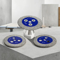 3 Pieces Heat-Dissipating Diamond Cutting Disc with M14 Flange Threaded Diamond Cutting Blade with Flange Compact Abrasive for Masons, Tilers, Angle Grinders, Tight Confined Areas, Stone Carving