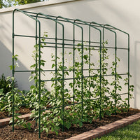 210cm Garden Trellis for Climbing Plants, Additional Large Coated Steel Pipe Plant Support, Weather-Resistant Floor Standing Metal Trellis