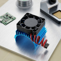 Motor Thermal Sink with Heat Dissipation Fan Dissipation RC Motor Cooling Fan Aluminum for Model Builders, Hobby Projects