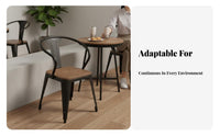 Manufacturing & Design Table and Chair Combo Retro Design Restaurant Seating Multiple Assemblys Business Furnishing for Bar, Milk &beverage Shop
