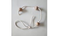 Climbing Rope with Wooden Balls Grip Training Rope Indoor for Young Children, Playroom