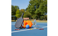 High-Elasticity Cord Pickleball Solo Practice Aid Continuous Rebounding Pickleball Practice Aid with String Portable Rebound Training Base Improves Skills for Beginners, Kids, Home Use, Outdoor, Backyard, Driveway