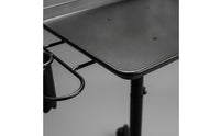 Salon Tray Stand Adjustable Height Salon Tray on Wheels Wheeled Hairdresser Trolley for Stylists, Hairdressers, Barbershop, Beauty Parlor