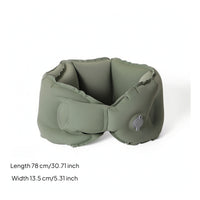 Inflatable Neck Pillow with Storage Bottle Soothingly Cool Inflatable Neck Pillow Portable Comfortable for Travelers, Flights