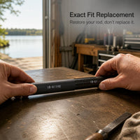 Carbon Fiber Fishing Rod Tip Section Replacement for Tai Fishing Rods, 8.9-11.8mm Diameter