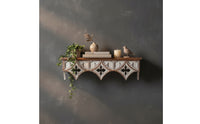 Wall Shelf with Carved Distressed Decorative Wall Shelf Classic for Entryway