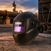 Sensitivity and Delay Settings Auto-Darkening Welding Helmet Rectangular Viewing Window Auto Darkening Welding Helmet Adjustment Dials Face Guard Hard Shell for Bright-Arc Welding Work