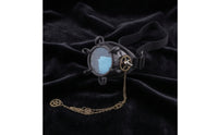 Steampunk Eyepiece with Chain Retro-Eye Eyepiece Gothic Monocle Goggles for Larpers, Costume Parties, Halloween, Photo Shoots