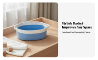 Infant Toy Basket Sturdy Braided Container Basket Soft Material Braided Container Bin for Decorators, Homeowners, Playroom, Living Room, Bedroom