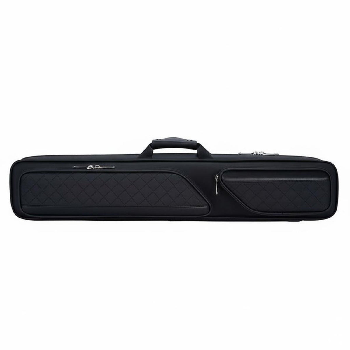 7-Slot Pool Cue Case Adjustable Shoulder Strap Billiard Carrying Case Soft Interior Lining Leatherette Cue Tube for Storage, Tournaments