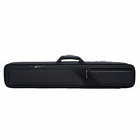 7-Slot Pool Cue Case Adjustable Shoulder Strap Billiard Carrying Case Soft Interior Lining Leatherette Cue Tube for Storage, Tournaments