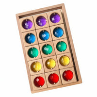 Acrylic Gem Stacking Play Item Tint Sorting Rainbow Tile Blocks Self Directed Style Translucent Block Puzzle for Kids, Kindergarten