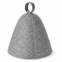 Sauna Hat for Women and Men Made from Wool Felt Material, Lightweight Unisex Cap for Steam Room and Banya, Reusable Heat Protection