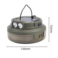Two-in-Single LED Lantern with String Lights Translucent Solar Camping String Lights