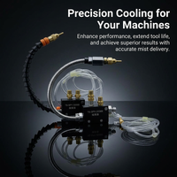 Mist Coolant Lubrication Spray System, Metal Cutting Spray Nozzle, Machine Tool Cooling Nozzle, Spray Nozzle for Lathe