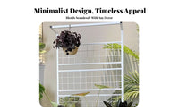 Movable with casters Multi-Level Rolling Flower Rack Space-Saving Staggered Plant Stand clean design Tiered Shelf Stable and long-lasting for Gardeners, Homeowners, Balcony, Living Room, Bedroom, Corner