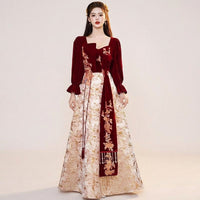 Evening Dresses for Elegant Ladies, High Waist Long Length Engagement Dress for Ceremony, Slimming Ball Gowns & for Plus Size Women