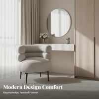 Shell rear Vanity Chair Light Luxury aesthetic Upholstered Stool Supportive rearrest dense Foam padding for Home Decorators