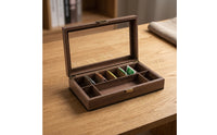 Safeguarding Compartment Box with Latch Rectangular Display Case Low-Height Organizer for Countertop