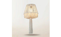 Boho Lampshade with Tassel Bohemian Macrame Lampshade Macrame Lamp Shade Textured Tassel Lamp Shade Cotton Rope for Bedroom
