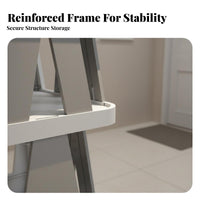 Space-Saving Stairway Shoe Rack Small Footprint Multi-Tier Shoe Rack Easy Assembly Modular Design for Apartment Dwellers, Homeowners, Hallway, Bedroom, Dorm Room, Closet