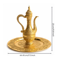 Decorative Teapot Gold Decor Ornate for Coffee Table