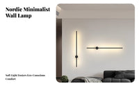 Flicker-without Flicker Nordic Design Wall Sconce Anti-Rust Bedside Wall Light Dimmable Modern Bedside Reading Lamp Adjustable Color Temperature for Interior Designers, Homeowners, Hotel Owners, Bedroom, Living Room, Hallway, Office