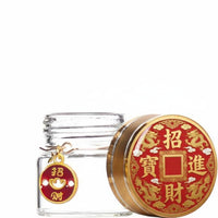 Golden Bead Savings Bottle Symbolizes Fortune Clear Saving Jar Dustproof House Decoration for Feng Shui Enthusiasts