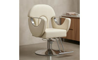 Hydraulic Styling Chair Round Foundation Salon Styling Chair Smooth Finish