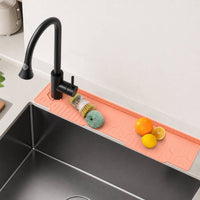 Faucet Guard Mat Reversible Kitchen Sink Mat Foldable for Washroom