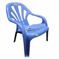Ergonomic Backrest Low-Back Monobloc Chair Easy to Clean Outdoor Furniture Long-Lasting Patio Seating Weatherproof for Business Owners, Homeowners, Adults, Beach, Poolside, Garden, Balcony