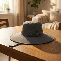 Boonie Hat with Chin Cord Quick-Dry Sun Hat with Mesh Vents Packable for Anglers