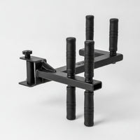 Rubberized Rack Decline Attachment Heavy-Duty Power Rack Decline Bar Matte Black Gym Equipment Textured for Lifters, Athletes, Strength Training