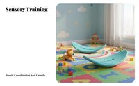 Perceptual Training Balance Board Movement Ability Development Perceptual Training Board Curved Seesaw Toy Anti-Slip Design