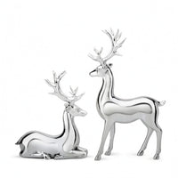 Reclining Deer Ornament Electroplated Standing Deer Ornament Desktop Display Reindeer Statue