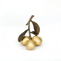 Tabletop Ornament with Branch-and-Leaf Top Polished Decor for Entryway Console, Coffee Table