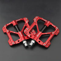 Flat Pedals Aluminum Alloy Flat Pedals Hollow for Cyclists, Commuters, Mountain Bikes, Trail Riding, Commuting