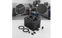 Reservoir Tank with Fittings Aluminum Fuel Reservoir Tank Alloy for Car Builders