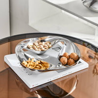 Fruit Tray Stainless Steel Snack Tray Polished Tableware for Parties