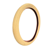 Anti-Slip Children's Bike Tire Beige Kids' Bike Tire Textured Smooth-Rolling for Neighborhood Paths