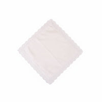 White Cotton Handkerchief Elegant Design Lace Handkerchief Absorbent for Artists
