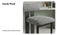 Nordic Design Upholstered High Stool with Woven spinerest Retro design Bar Chair Padded Seat Household Furniture Built-in Footrest for Homeowners, Interior Decorators, Restaurant Owners, Kitchen Island, Counter, Cafe, Dining Room