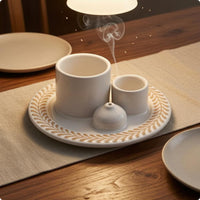 Round Tray Scent Dispenser Easy to Clean Heat-Resistant Home Decor