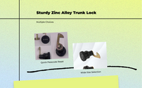 Universal Metal Trunk Lock Cylinder for Secure Storage