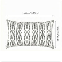 Waterproof Outdoor Chair Pillow Removable Cover Lounge Chair Cushion Securing Strap Chaise Lounge Cushion Concealed Zipper for Poolside, Porch, Beach