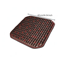 Breathable Mesh Wooden Bead Seat Cushion Stitched Border Wooden Bead Seat Pad