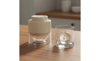 Slow-Melting Whiskey Ice Ball Mold Easy Release Silicone Ice Ball Mold Stackable Design Lid Included for Enthusiasts, Parties